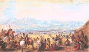 Miller, Alfred Jacob Encampment on Green River oil painting reproduction